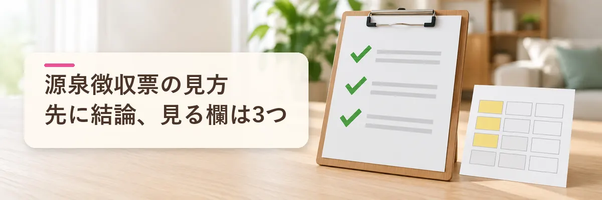ふるさと納税の源泉徴収票｜先に結論、見る欄は3つ