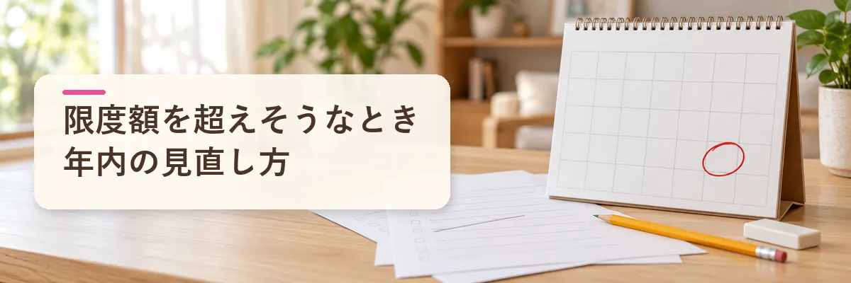 ふるさと納税 限度額を超えそうなとき｜年内の見直し方