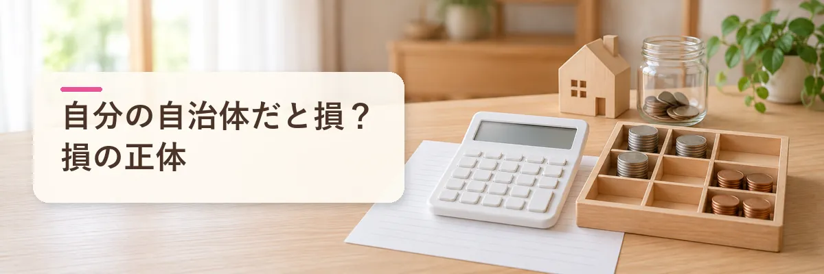 自分の自治体だと損？損の正体